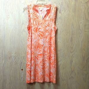 Michael Kors Tangerine Ruffle Tank dress